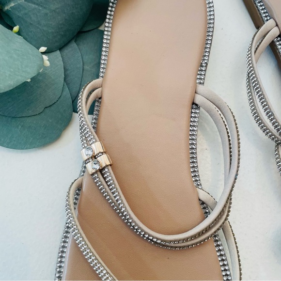 Rhinestone Strappy Sandals - Picture 4 of 7